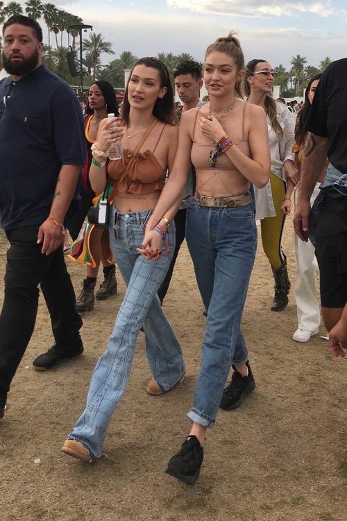 Gigi et Bella Hadid au Coachella 2018