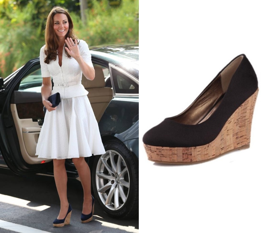 chaussures à talon compensé de Kate Middleton