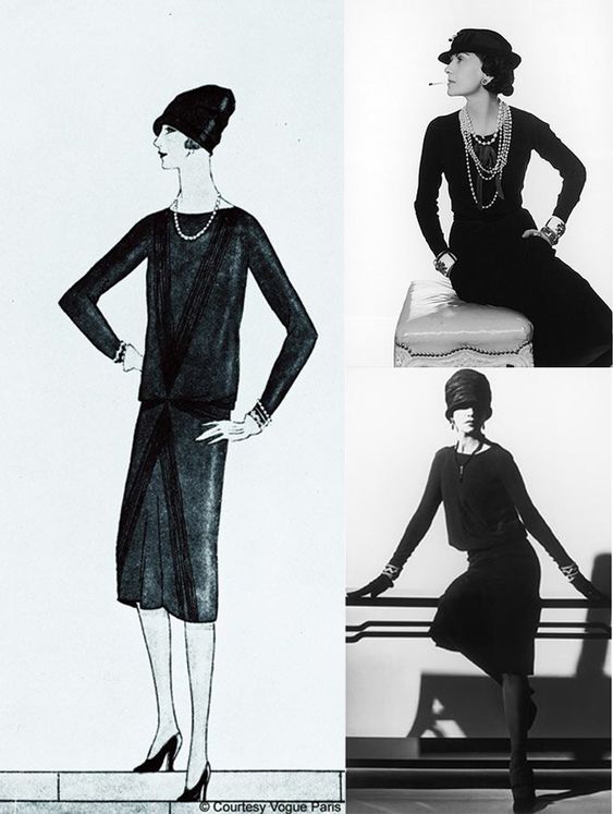 petite robe noire fourreau coco chanel